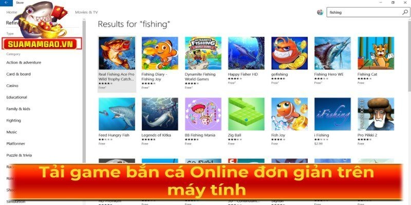 Anh em có thể tải game bắn cá Online thông qua máy tính
