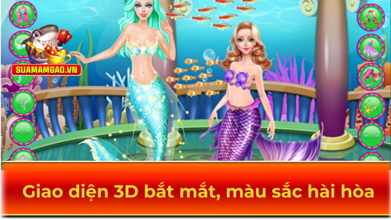 Giao diện 3D bắt mắt, màu sắc hài hòa