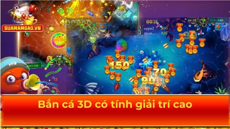 Tựa game bắn cá có tính giải trí cao