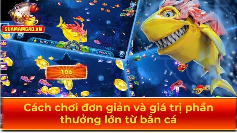 Chơi bắn cá 3D đơn giản và dễ dành chiến thắng